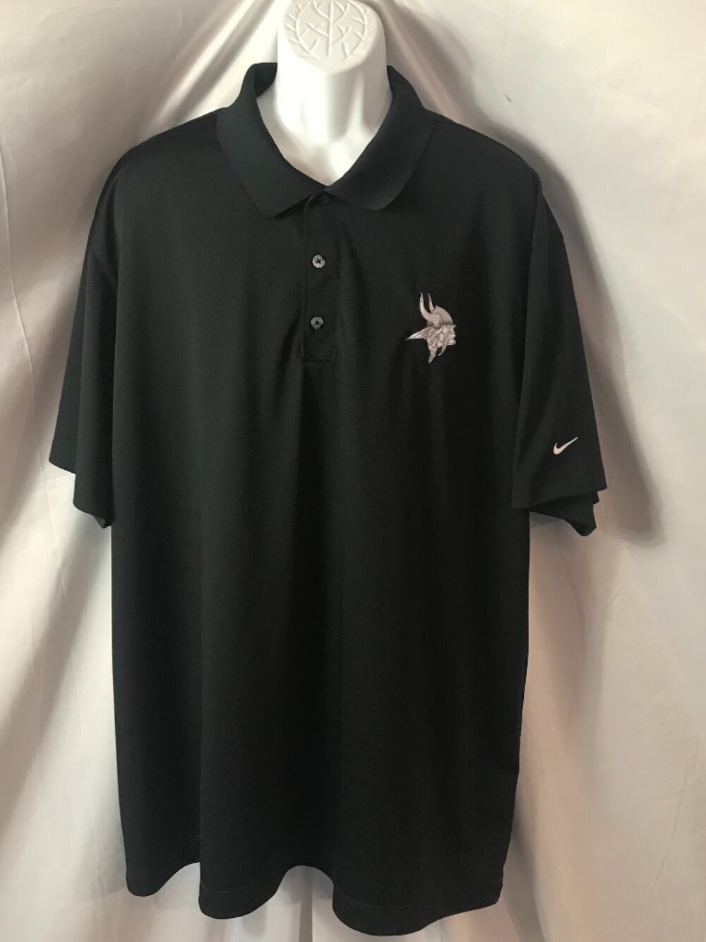 Nike Minnesota Vikings NFL Activewear Athletic Sport Cut Polo Shirt